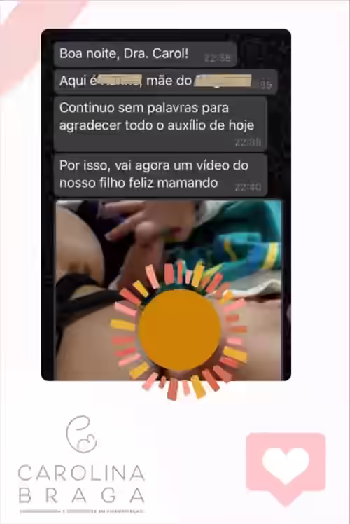 Depoimento de mãe atendida pela Carol Braga 3