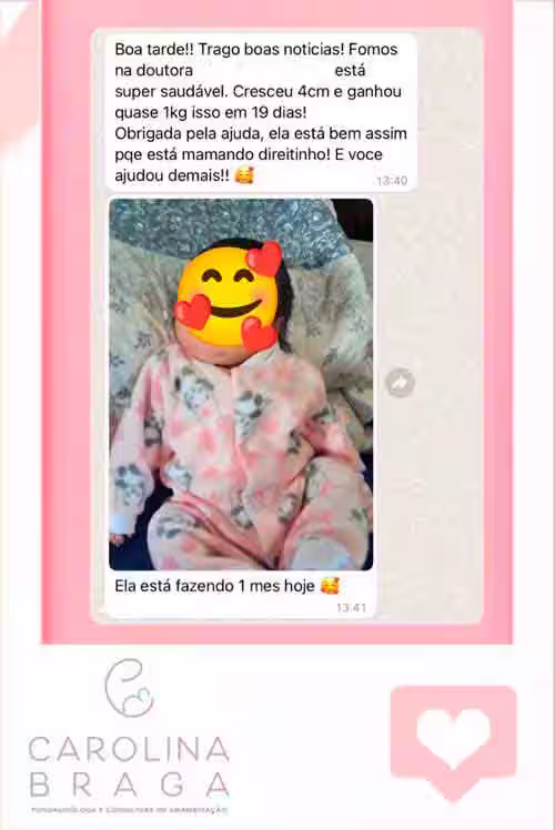 Depoimento de mãe atendida pela Carol Braga 6